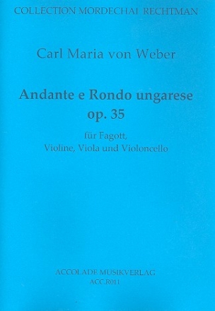 Andante e rondo ungarese op.35 für Fagott und Streichtrio Partitur und Stimmen