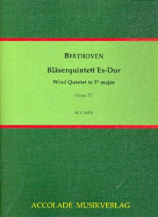 Blserquintett Es-Dur op.71 fr Flte, Oboe, Klarinette, Horn in F und Fagott Partitur und Stimmen