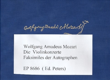 Die Violinkonzerte Faksimiles der Autographen