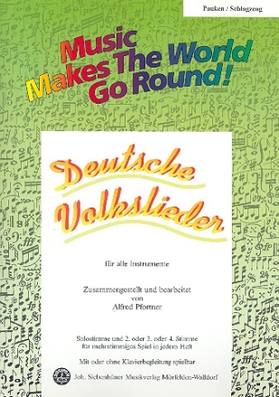 Deutsche Volkslieder: fr flexibles Ensemble Schlagzeug