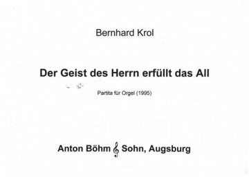 Der Geist des Herrn erfllt das All (Partita) fr Orgel