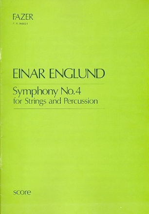 Symphony no.4 for strings and percussion, score