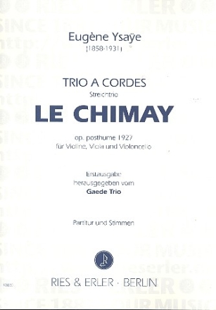 Le Chimay fr Streichtrio Partitur und Stimmen
