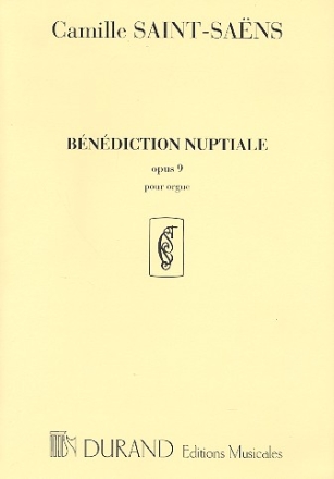 Bndiction nuptiale op.9 pour orgue