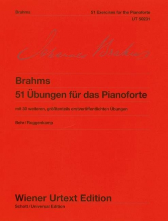 51 bungen fr das Pianoforte fr Klavier