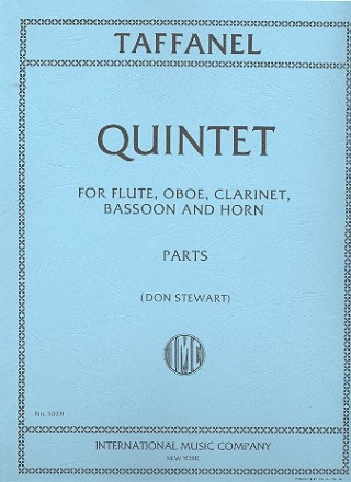 Quintet for flute, oboe, clarinet, bassoon and horn parts