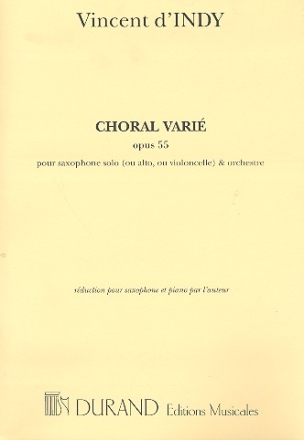 Choral vari pour saxophone et piano