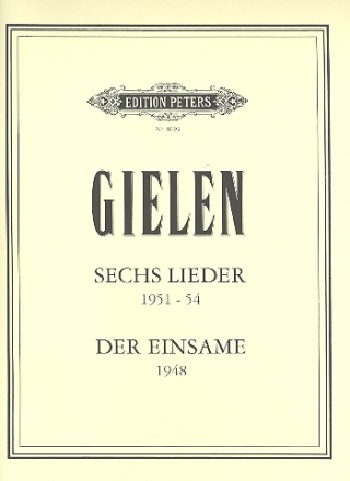 6 Lieder  und  'Der Einsame' fr Gesang und Instrumente