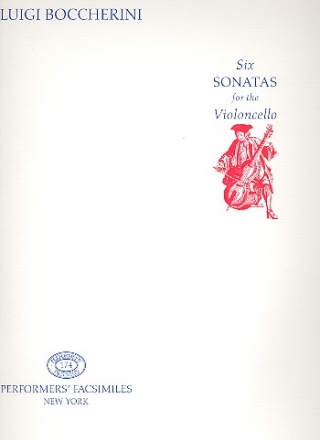 6 Sonatas for the violoncello Faksimile
