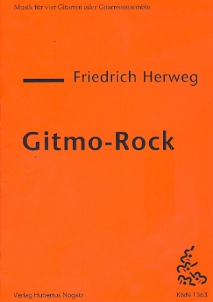 Gitmo-Rock fr 4 Gitarren Partitur und Stimmen