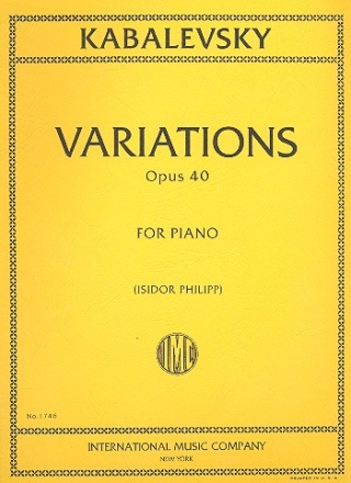 Variations op.40 for piano