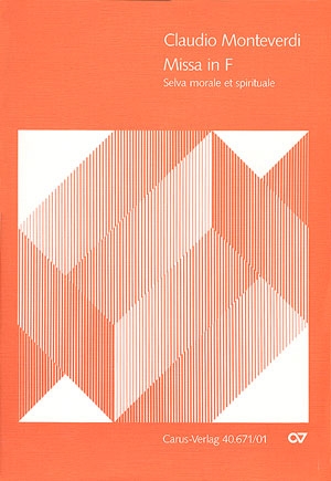 Missa F-Dur selva morale et spirituale fr gem Chor und Orgel