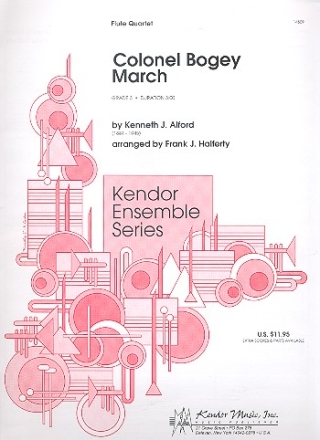 Colonel Bogey March for flute quartet score and parts