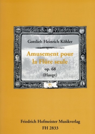 Amusement op.68 pour flte seule