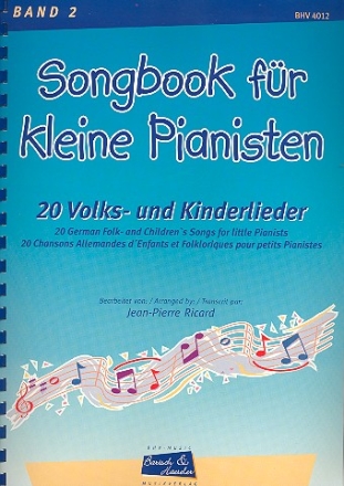 Songbook fr kleine Pianisten Band 2 20 Volks- und Kinderlieder