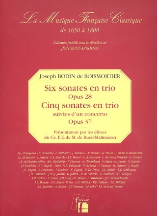 6 sonates en trio op.28 et 5 sonates en trio op.37 Faksimile