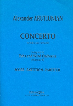 Concerto for tuba and wind orchestra study score