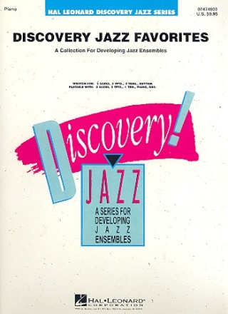 Discovery Jazz Favorites: Collection for developing jazz ensembles,  piano