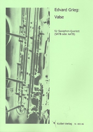 Valse  fr 4 Saxophone (SATB oder AATB) Partitur und Stimmen