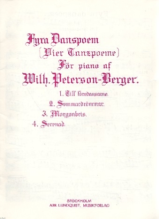 4 danspoem foer piano