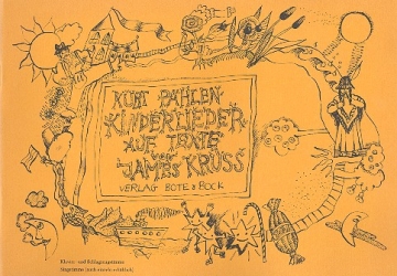 Kinderlieder auf Texte von James Krss Klavier- und Schlagzeugstimme mit Texten