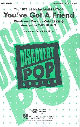 You've got a Friend  for 3-part mixed chorus (SAB) and piano choral score