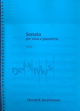 Sonate fr Viola und Klavier