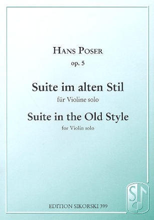 Suite im alten Stil op.5 fr Violine solo