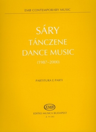 DANCE MUSIC 1987-2000 FUER KLAVIER, KLAR, S-SAX, FAG, VL, VC, KB,  STIMMEN