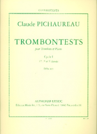 Trombontests vol.1 pour trompette (ut ou sib) ou cornet et piano debutant