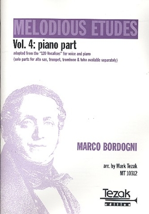 Melodious Etudes vol.4  for melody instrument and piano piano part