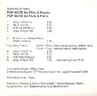 Pop-Suite fr Flte und Klavier Mitspiel-CD