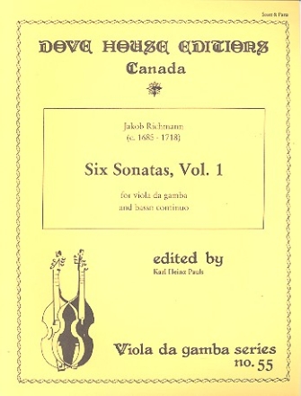 6 Sonatas vol.1 (nos.1-2) for viola da gamba and bc
