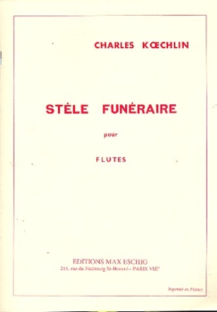 Stele funeraire pour 3 flutes 1 artiste