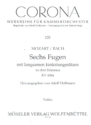 6 Fugen von J.S. und W.F. Bach KV404a fr Streichtrio Stimmensatz (1-0-1-1-0)