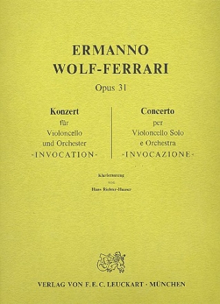 Konzert op.31 fr Violoncello und Orchester fr Violoncello und Klavier