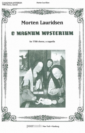 O Magnum Mysterium for male chorus a cappella (piano for rehearsal only) score