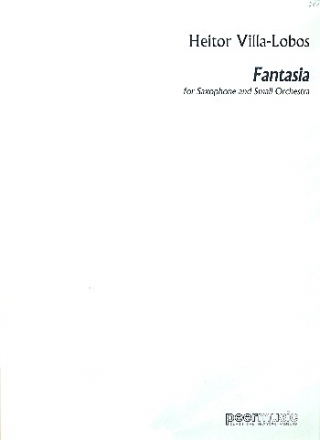 Fantasia  for Bb soprano (or Bb tenor saxophone) and small orchestra score and saxophone part