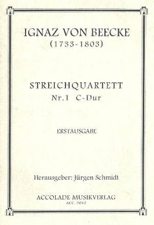 Streichquartett C-Dur Nr.1 Partitur und Stimmen