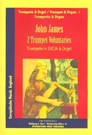 2 Trumpet Voluntaries fr Trompete (D/C/A) und Orgel