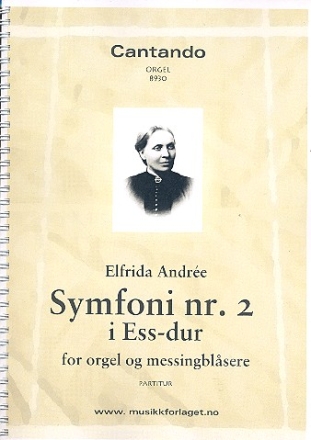 Symphony Eb major no.2 for organ and brass instruments score