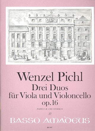 3 Duos op.16 fr Viola und Violoncello Partitur und Stimmen