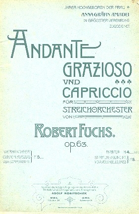 ANDANTE GRAZIOSO OP.63 FUER STREICHORCHESTER PARTITUR