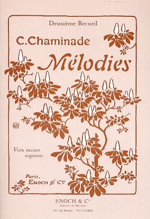 Mlodies vol.2 pour mezzo soprano et piano
