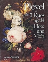 3 Duos op.44 fr Flte und Viola Partitur und Stimmen