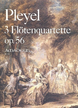 3 Quartette op.56 fr Flte und Streichquartett Partitur und Stimmen