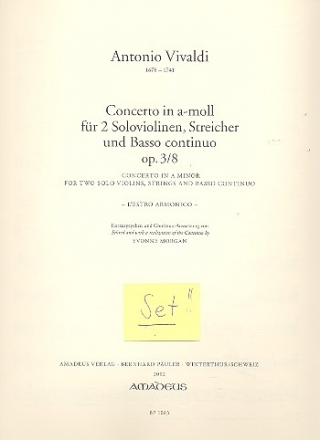 Konzert a-Moll op.3,8 fr 2 Violinen, Streicher und Bc Streicherset (3-3-2-3)
