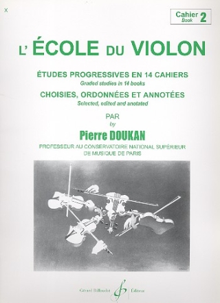 L'cole du violon vol.2 tudes progressives en 14 cahiers