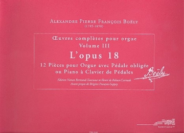 12 pices op.18 pour orgue avec pdale oblige ou piano a clavier de pedales