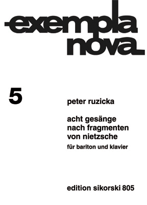 4 Gesnge nach Fragmenten von Nietzsche fr Bariton und Klavier